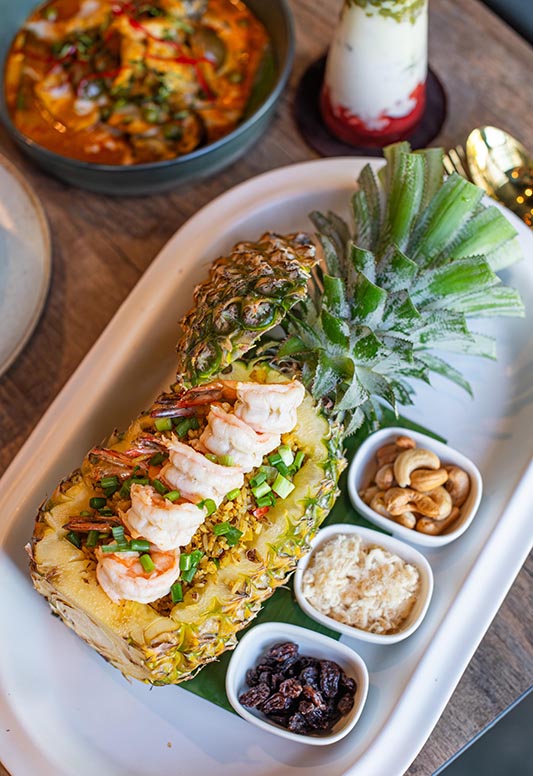 Pineapple Fried Rice with Seafood